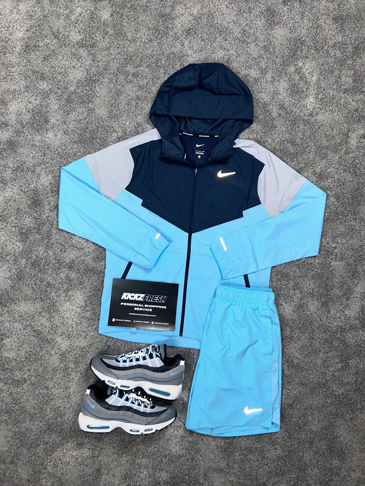 Nike Aquarius Navy Blue Windrunner Mens Set