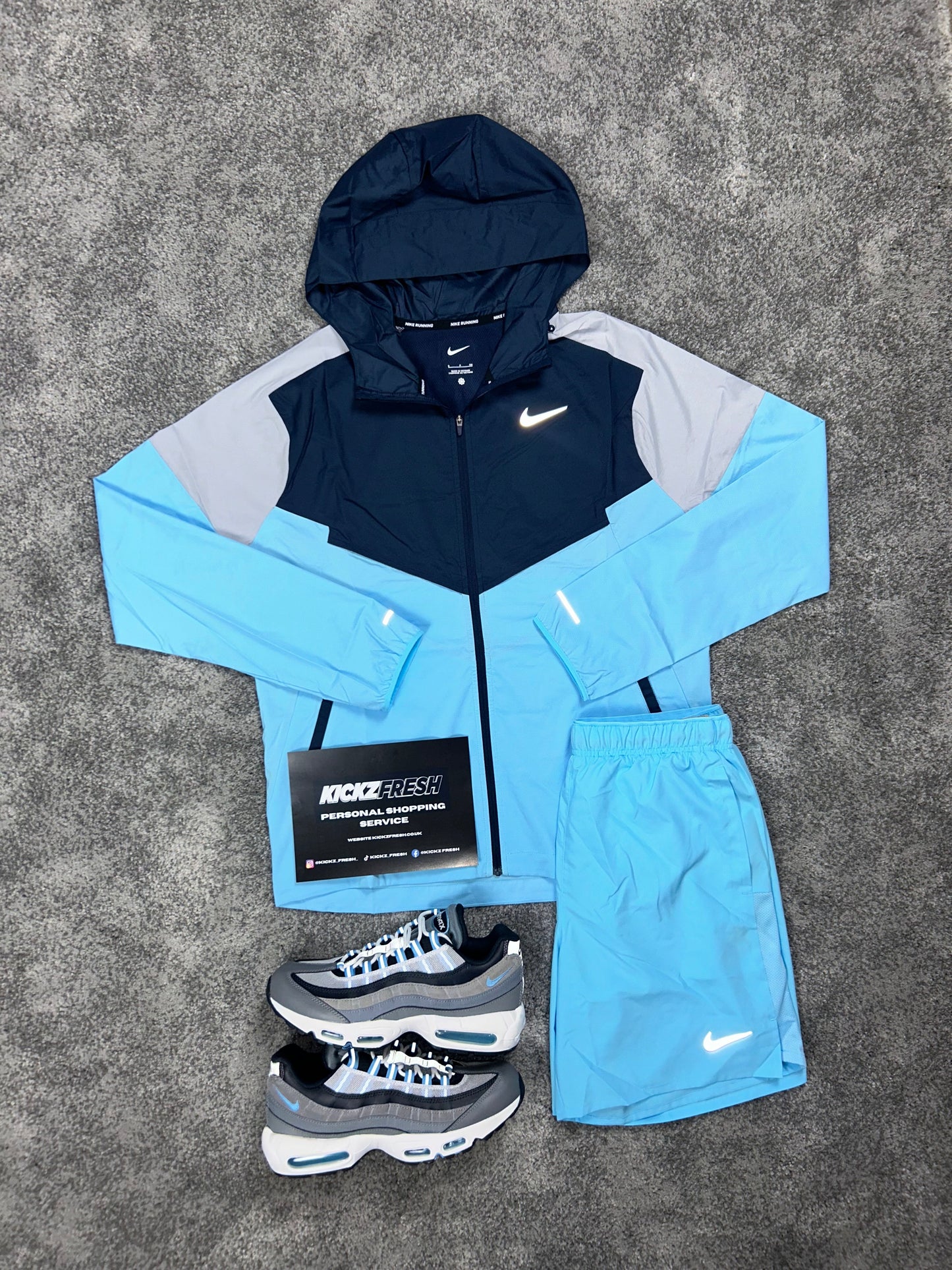 Nike Aquarius Navy Blue Windrunner Mens Set