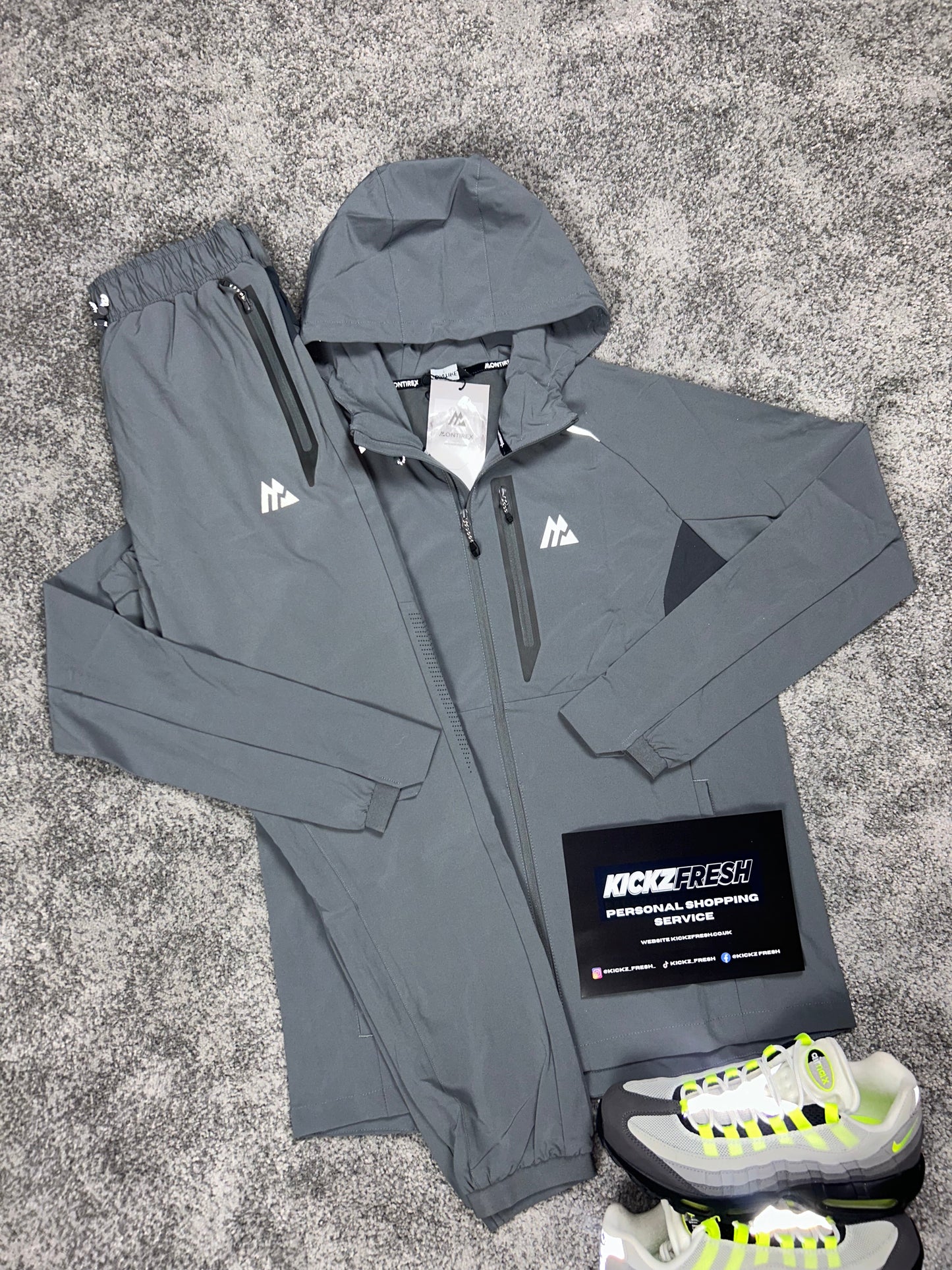 Montirex Woven Cement Grey Tracksuit