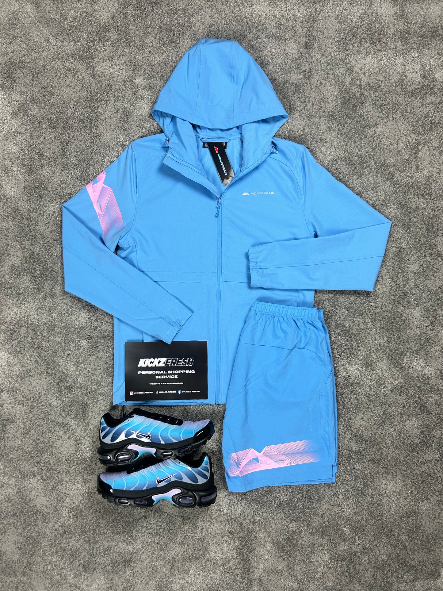 Monterrain Woven Sky Blue Men’s Set
