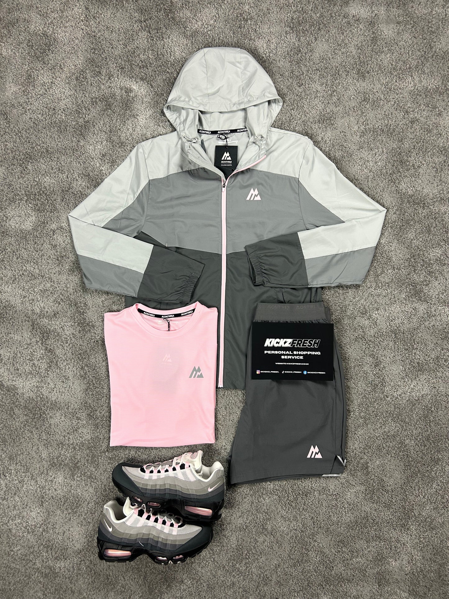 Montriex 3 Piece Windrunner Breeze Pink Foam Mens Set