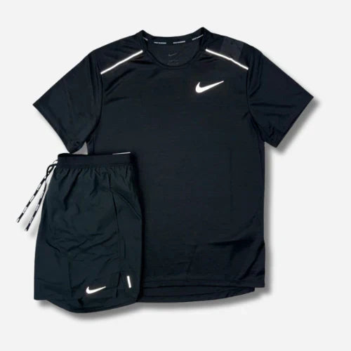 BLACK RUNNING SET