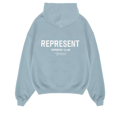 Represent Owners Club Hoodie- Powder Blue