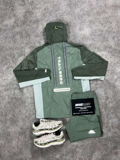 Trailberg Twin Windrunner Khaki Cargo Green Mens Set
