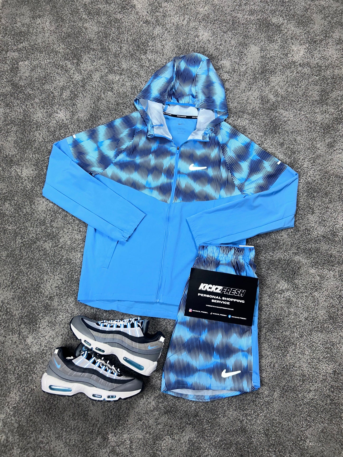 Nike Windrunner Soundwave University Blue Mens Set