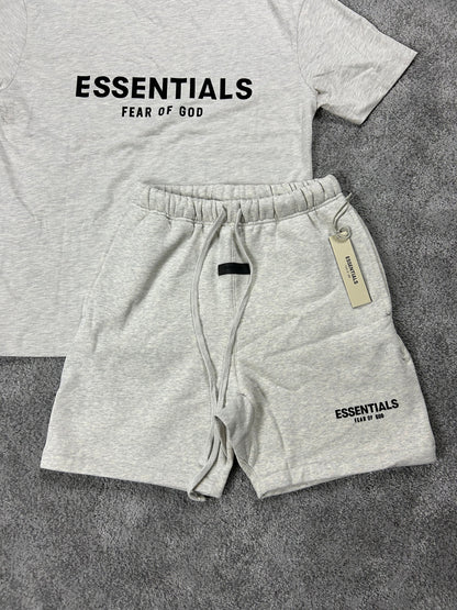 Essentials Fear Of God Light Oat Meal Mens Set