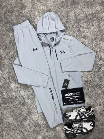 Under Armour Woven Light Grey Tracksuit
