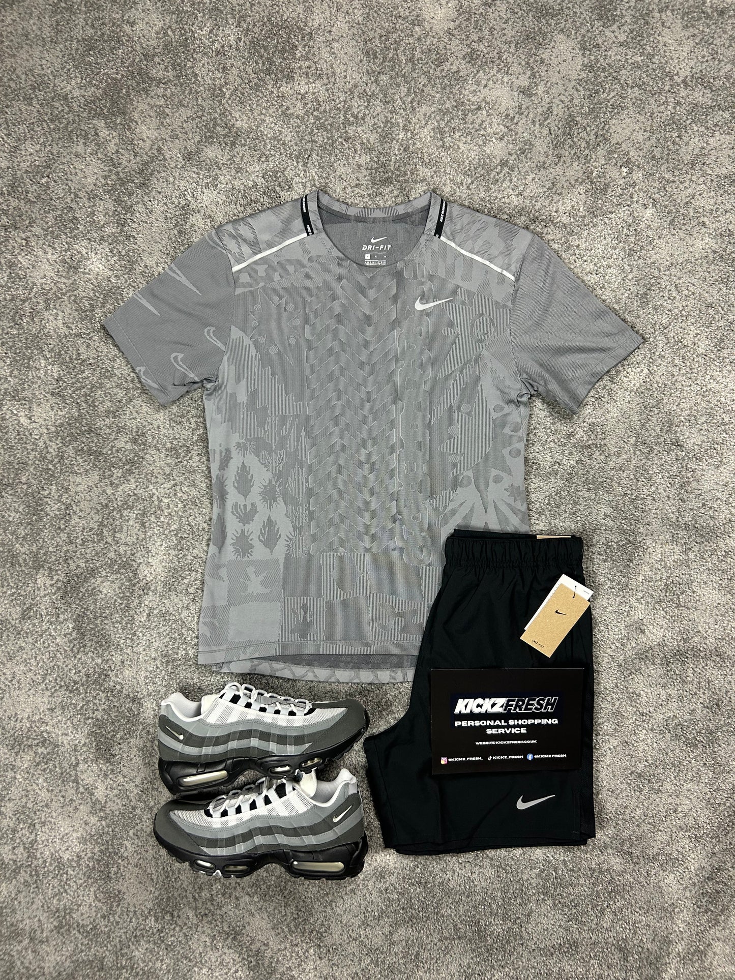 Nike Miler Tokyo Grey Mens Set