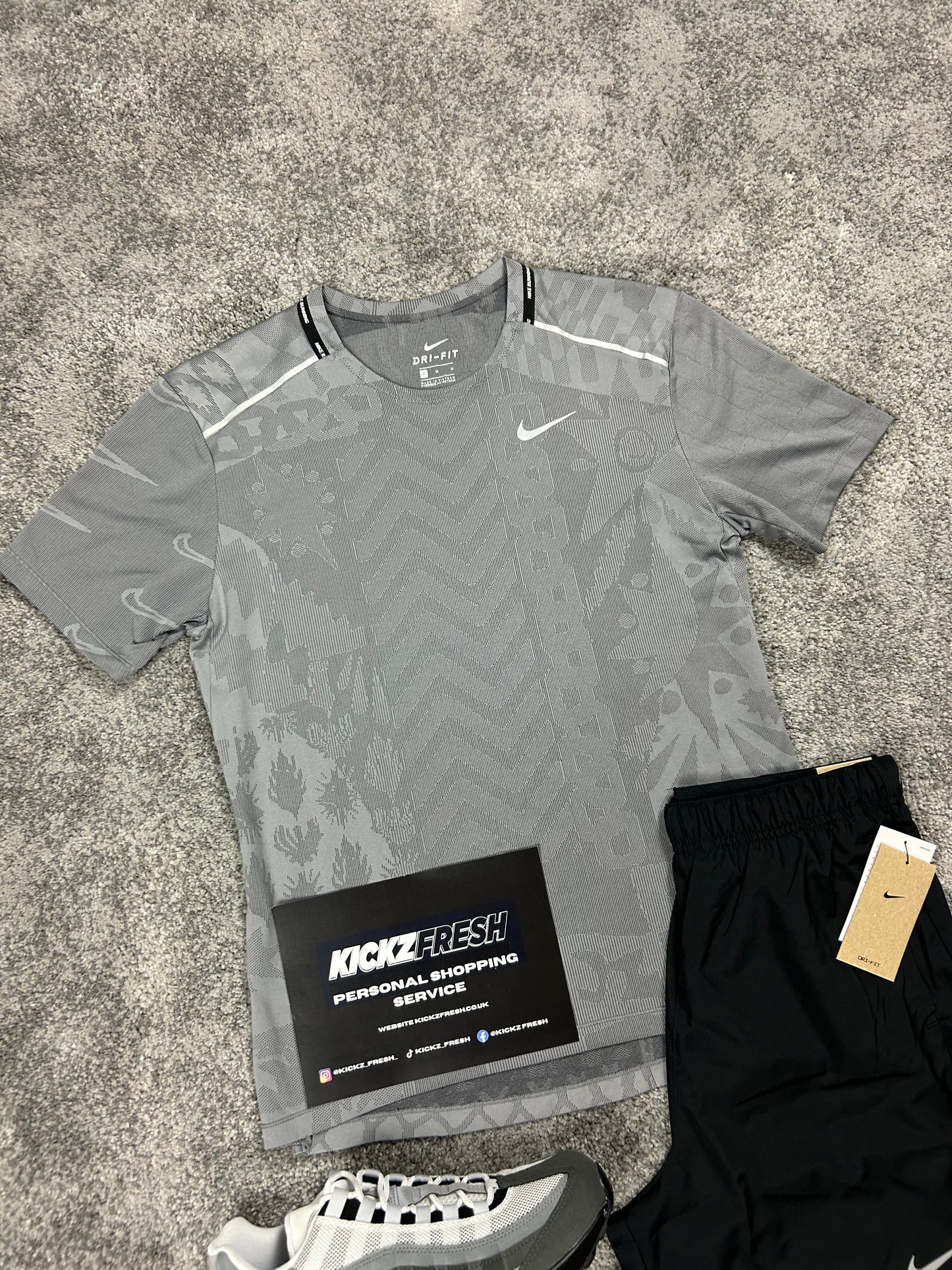 Nike Miler Tokyo Grey Mens Set