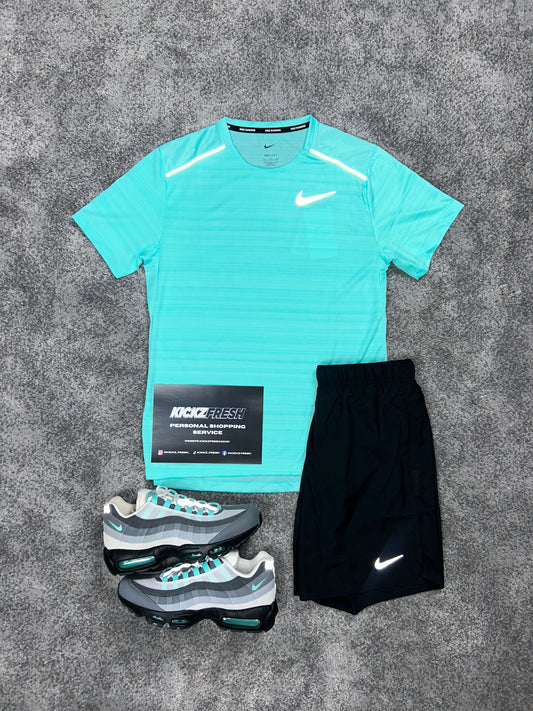 Nike Miler Hyper Turquoise Mens Set