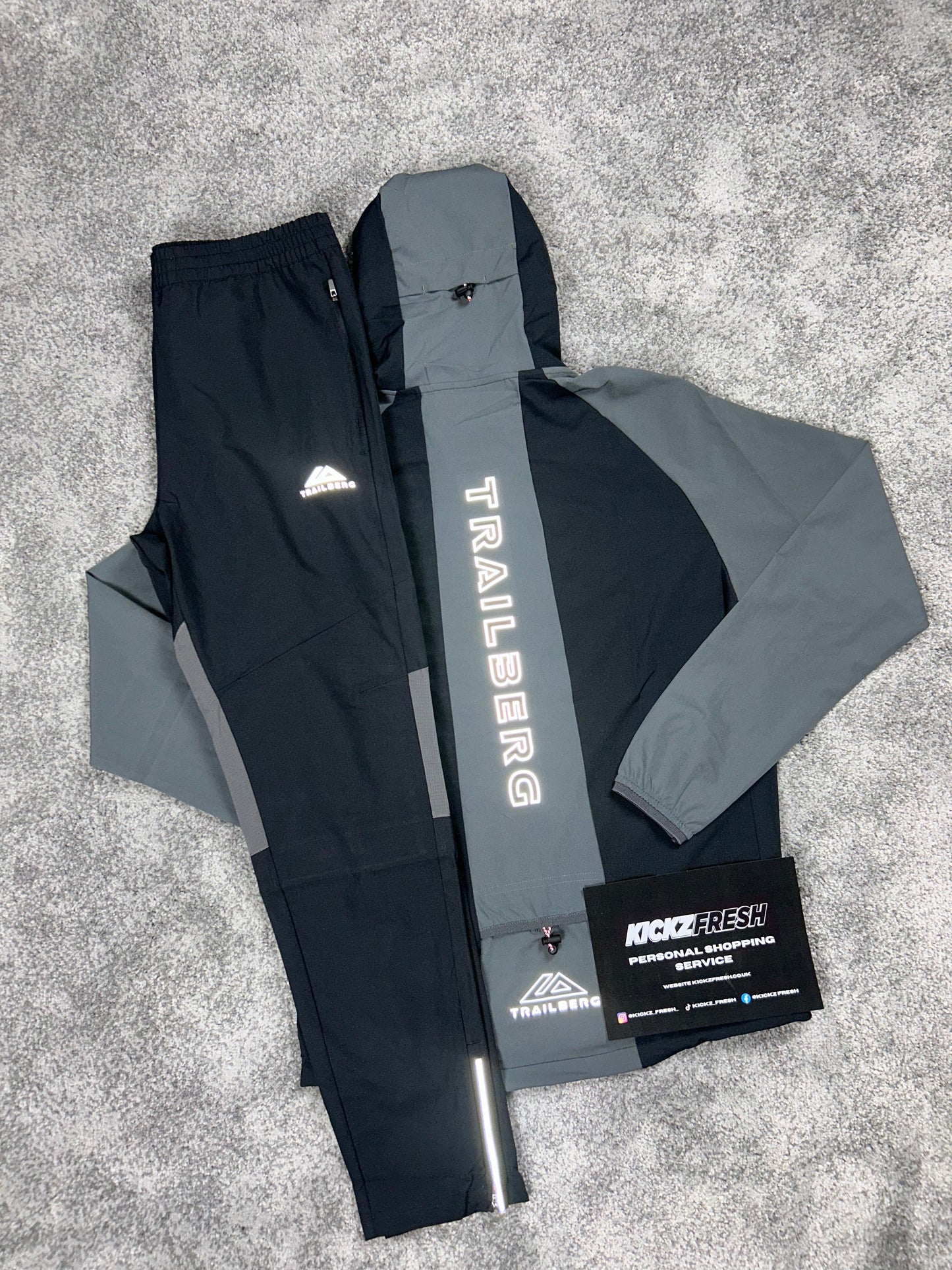 Trailberg Rapid Black | Grey Tracksuit